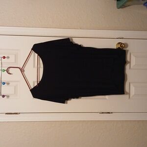 Black, short sleeve, terra & sky black shirt 2X